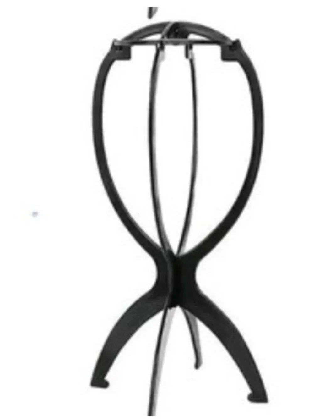 3‑Pack Black Wig Stands – Lightweight, Easy Assembly, Travel‑Friendly